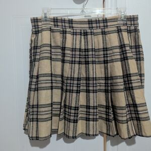 SHEIN Plaid Shirt in Beige and Black